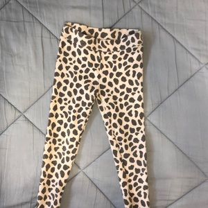 Janie and Jack snow leopard leggings